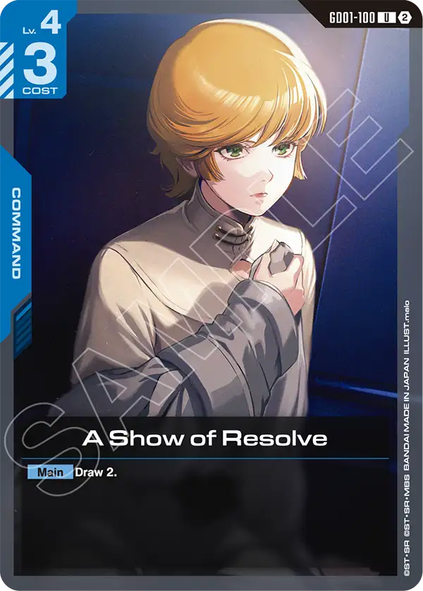 A Show of Resolve