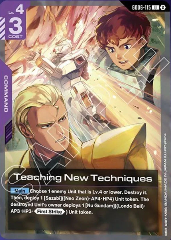 Teaching New Techniques